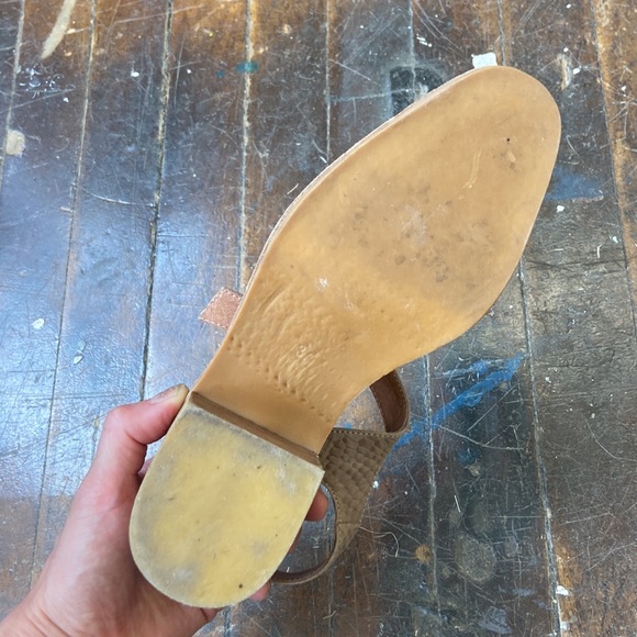 Jeffrey Campbell tan crocodile leather shoes size 37 - Picture 5 of 5